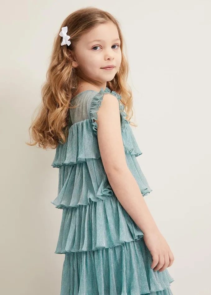 Phase Eight Dresses Destiny Plisse Dress Green 8211 Women