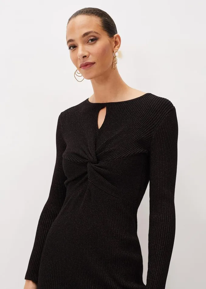 Phase Eight Dresses Dielle Shimmer Twist Dress Port 8211 Women