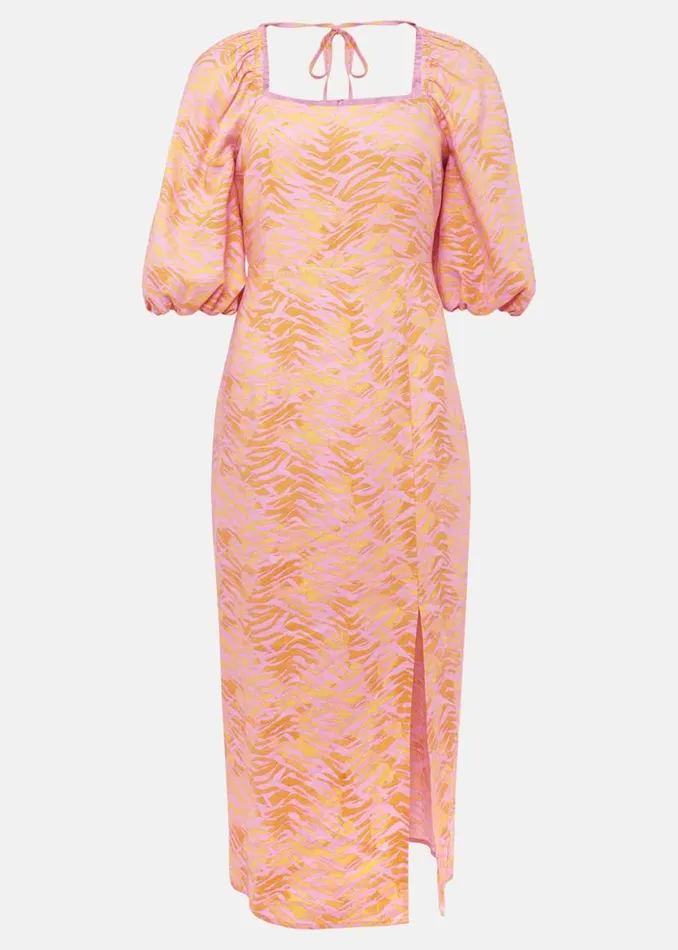 Phase Eight Dresses Effie Zebra Puff Sleeve Dress Multicoloured 8211 Women