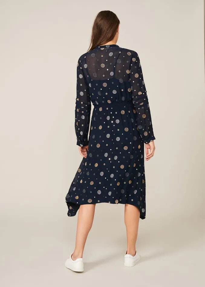 Phase Eight Dresses Eve Embroidered Spot Dress Navy Multi 8211 Women