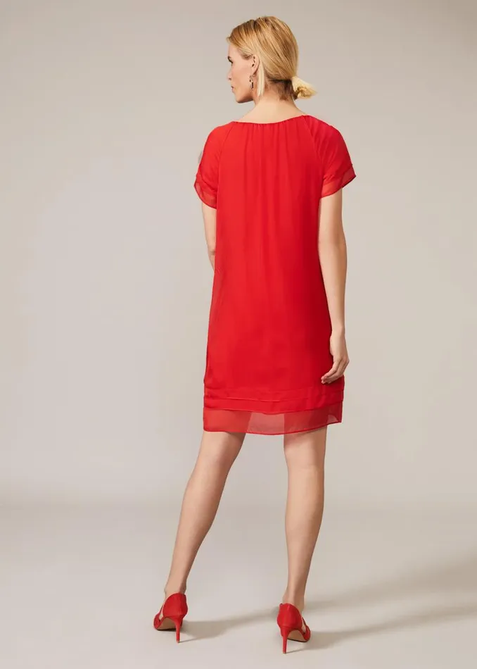Phase Eight Dresses Freesia Silk Dress Tango Red 8211 Women