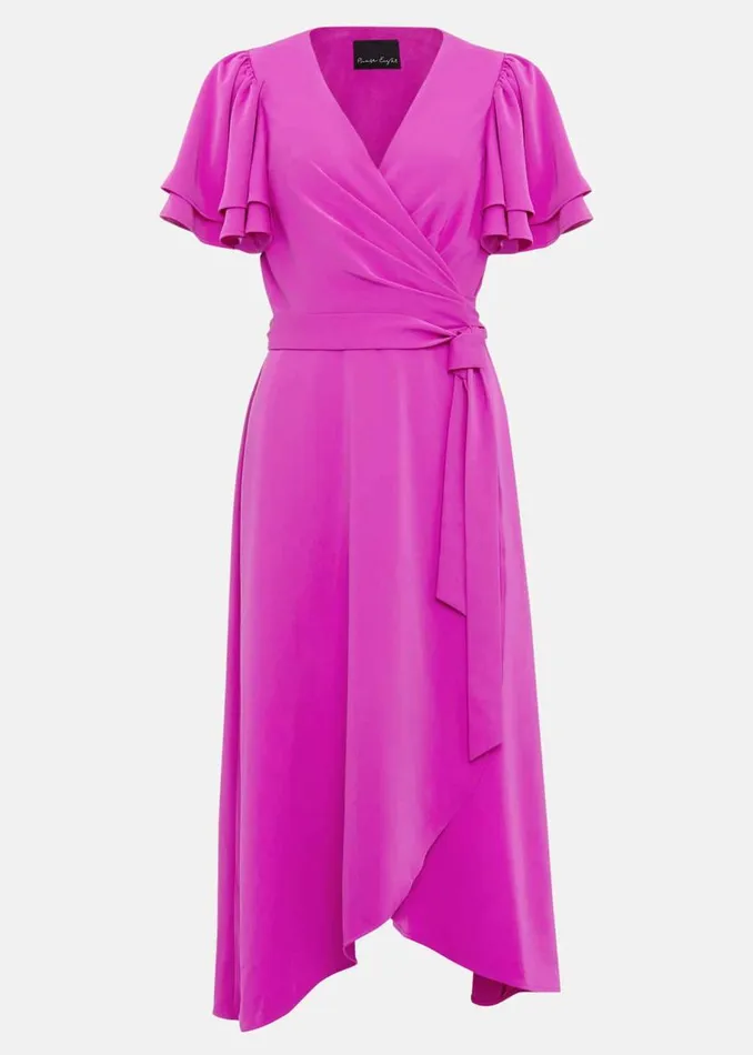 Phase Eight Dresses Gian Magenta Wrap Midi Dress Magenta 8211 Women