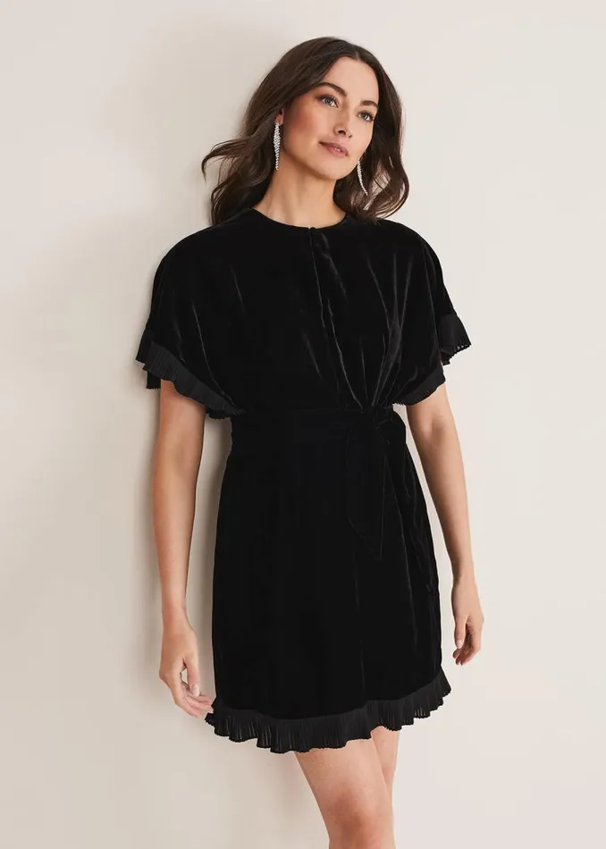 Phase Eight Dresses Gianna Velvet Dress Black 8211 Women