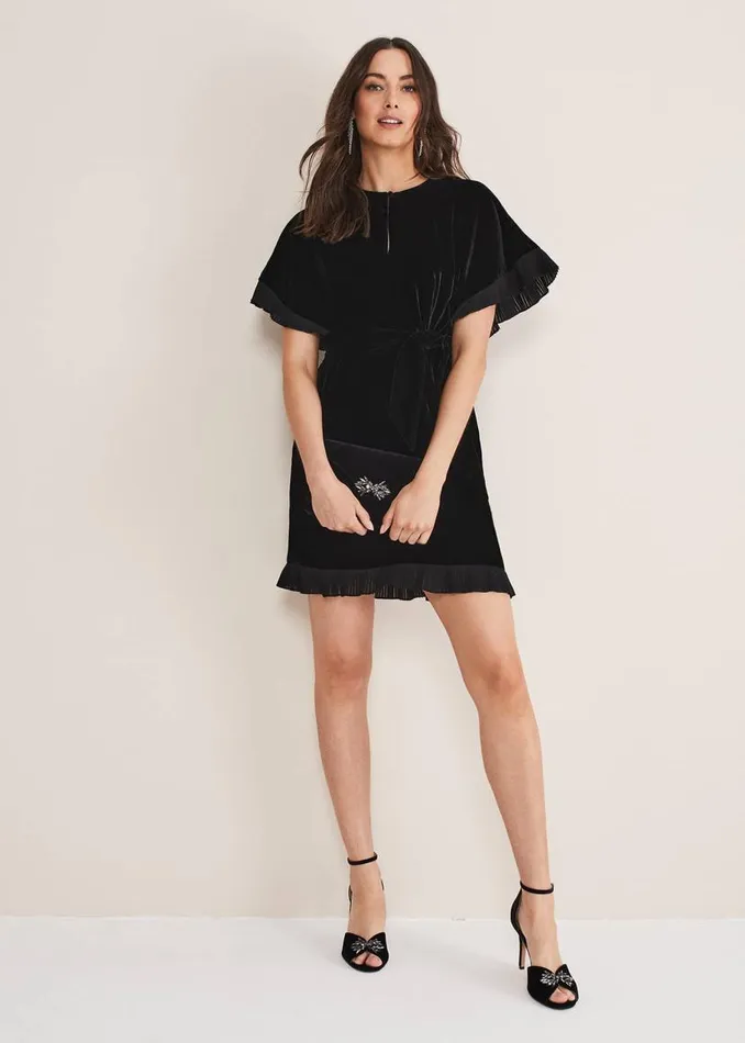 Phase Eight Dresses Gianna Velvet Dress Black 8211 Women