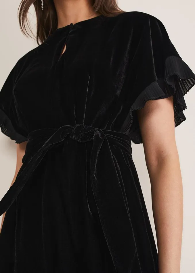 Phase Eight Dresses Gianna Velvet Dress Black 8211 Women