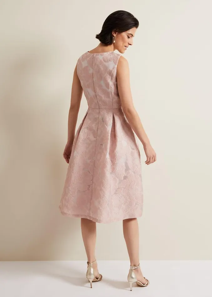 Phase Eight Dresses Jacesta Jacquard Fit And Flare Dress Pale Pink 8211 Women Phase Eight Dresses Jacesta Jacquard Fit And Flare Dress Pale Pink 8211 Women