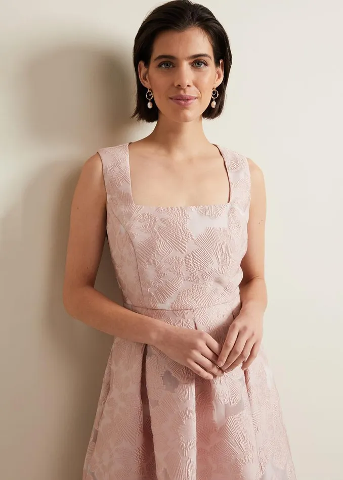 Phase Eight Dresses Jacesta Jacquard Fit And Flare Dress Pale Pink 8211 Women Phase Eight Dresses Jacesta Jacquard Fit And Flare Dress Pale Pink 8211 Women