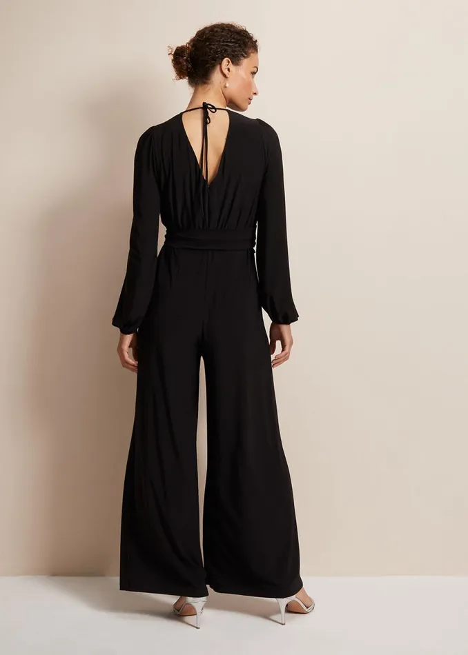 Phase Eight Dresses Janece Black Wide Leg Jumpsuit Black 8211 Women