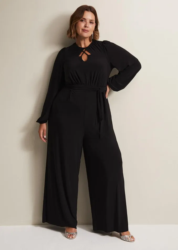 Phase Eight Dresses Janece Black Wide Leg Jumpsuit Black 8211 Women
