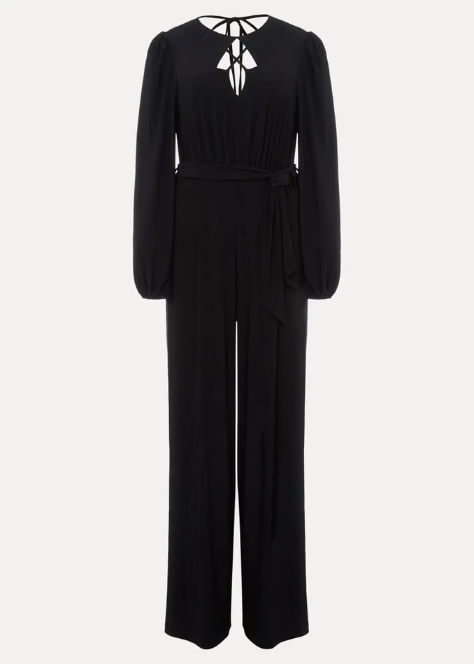 Phase Eight Dresses Janece Black Wide Leg Jumpsuit Black 8211 Women