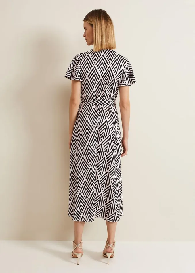Phase Eight Dresses Julissa Print Wrap Dress Multicoloured 8211 Women