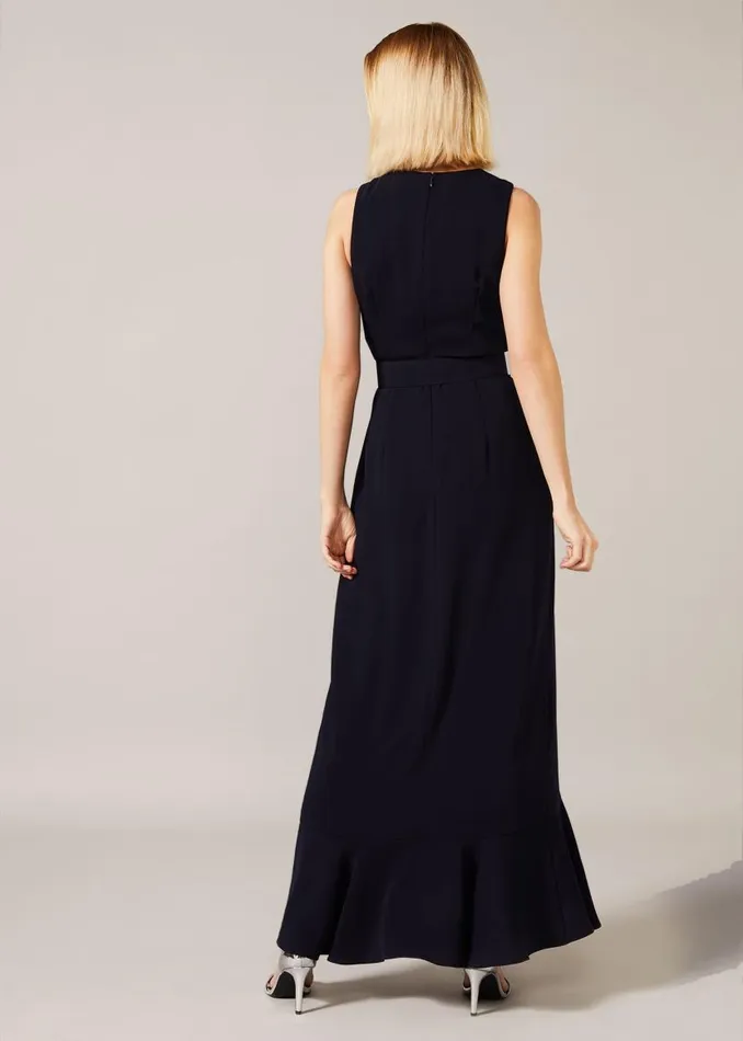 Phase Eight Dresses Lara Belted Dress Navy 8211 Women
