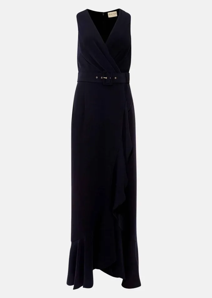 Phase Eight Dresses Lara Belted Dress Navy 8211 Women