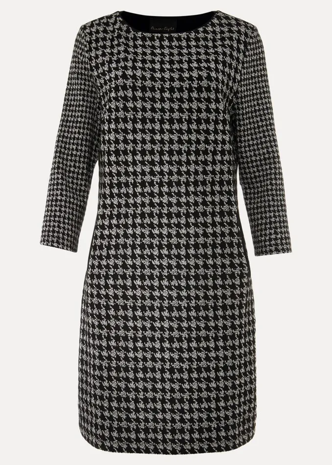 Phase Eight Dresses Lenia Check Shift Dress Blackgrey 8211 Women