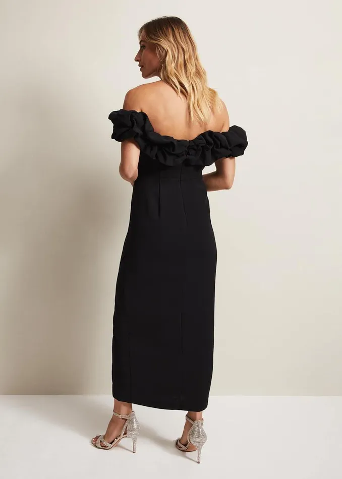 Phase Eight Dresses Mallory Black Off The Shoulder Maxi Dress Black 8211 Women Phase Eight Dresses Mallory Black Off The Shoulder Maxi Dress Black 8211 Women