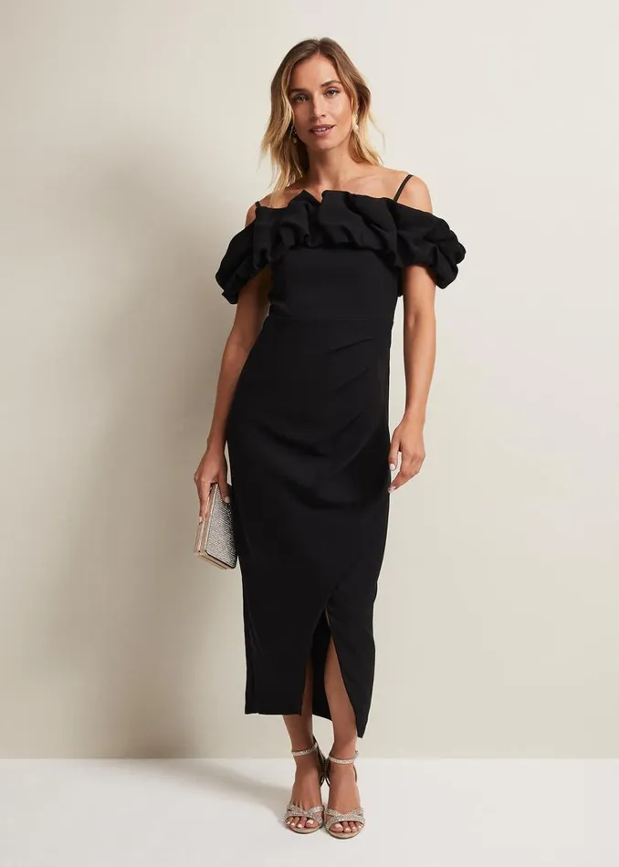 Phase Eight Dresses Mallory Black Off The Shoulder Maxi Dress Black 8211 Women Phase Eight Dresses Mallory Black Off The Shoulder Maxi Dress Black 8211 Women