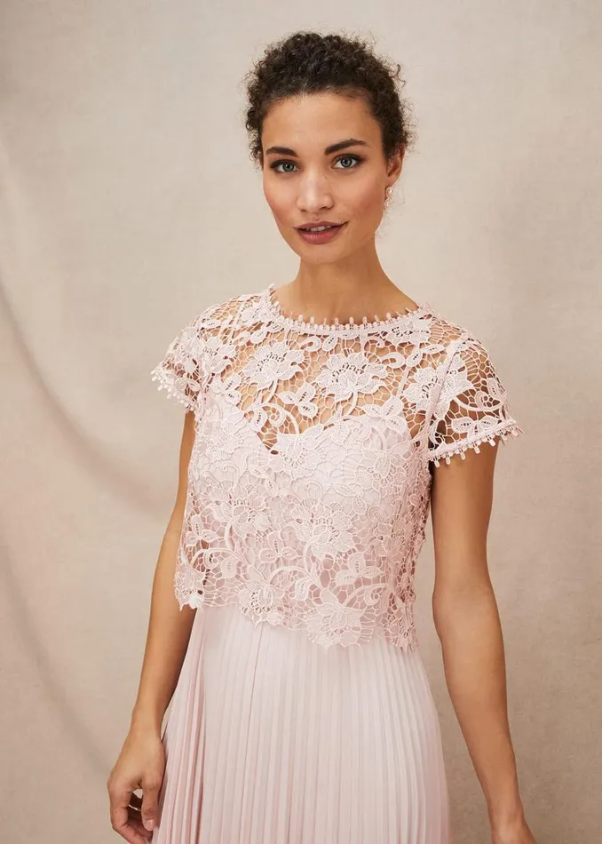 Phase Eight Dresses Michelle Lace Pleated Maxi Dress Antique Rose 8211 Women Phase Eight Dresses Michelle Lace Pleated Maxi Dress Antique Rose 8211 Women