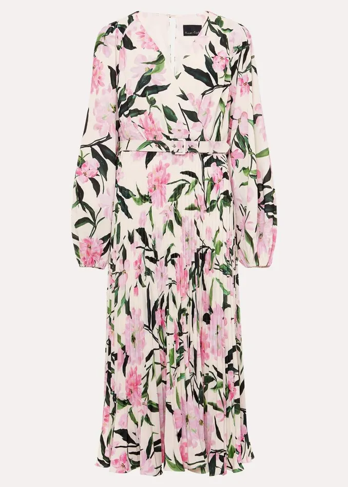 Phase Eight Dresses Penny Floral Pleat Midi Dress Multicoloured 8211 Women