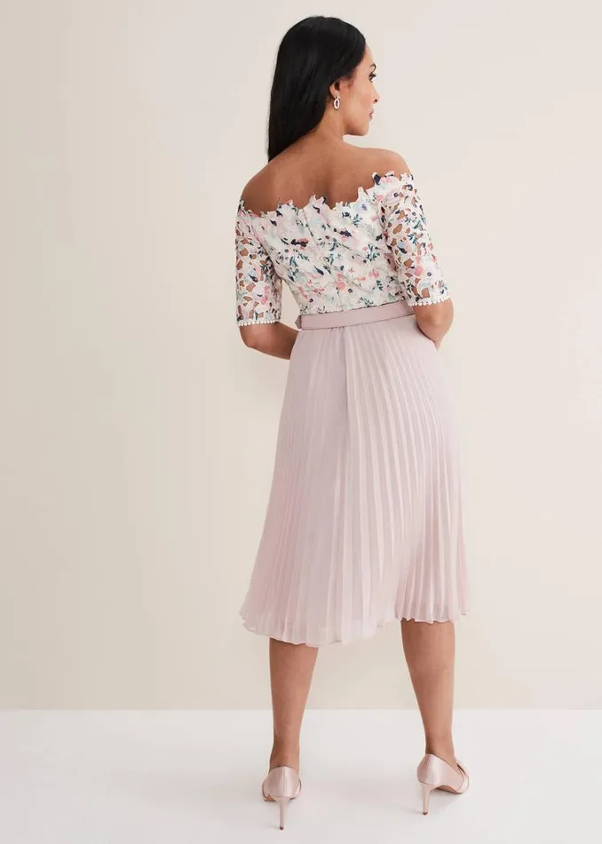 Phase Eight Dresses Petite Franky Lace Bardot Dress Buttermilkmulti 8211 Women Phase Eight Dresses Petite Franky Lace Bardot Dress Buttermilkmulti 8211 Women