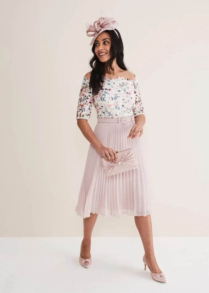 Phase Eight Dresses Petite Franky Lace Bardot Dress Buttermilkmulti 8211 Women Phase Eight Dresses Petite Franky Lace Bardot Dress Buttermilkmulti 8211 Women