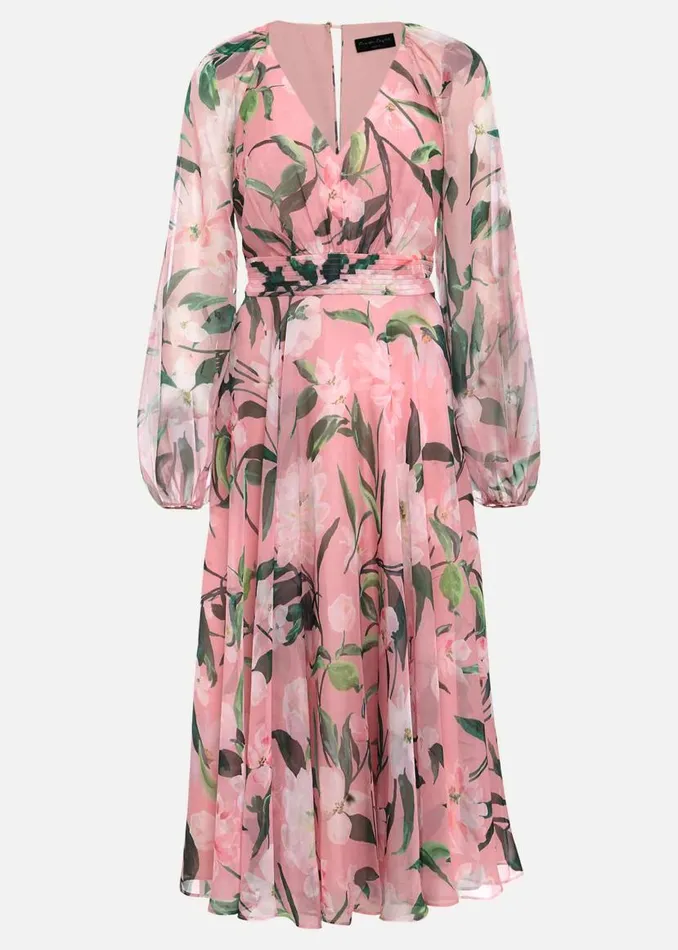 Phase Eight Dresses Petite Lina Printed Midi Dress Multicoloured 8211 Women