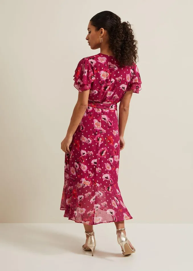 Phase Eight Dresses Petite Nadine Ruffle Print Dress Multicoloured 8211 Women Phase Eight Dresses Petite Nadine Ruffle Print Dress Multicoloured 8211 Women