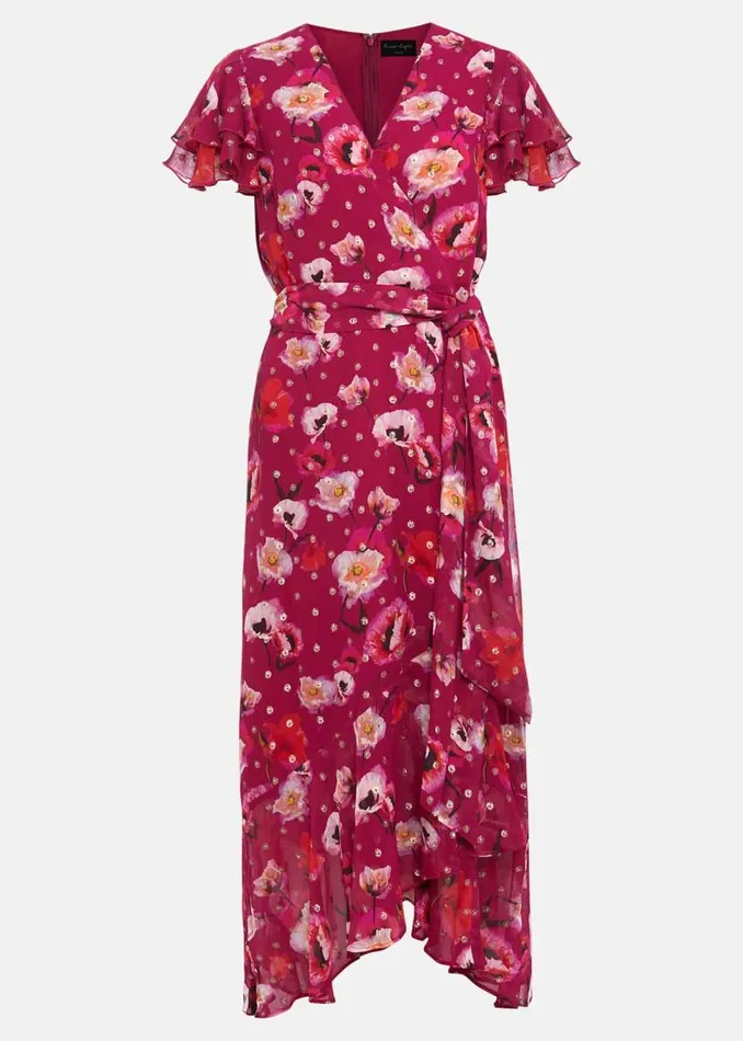 Phase Eight Dresses Petite Nadine Ruffle Print Dress Multicoloured 8211 Women Phase Eight Dresses Petite Nadine Ruffle Print Dress Multicoloured 8211 Women