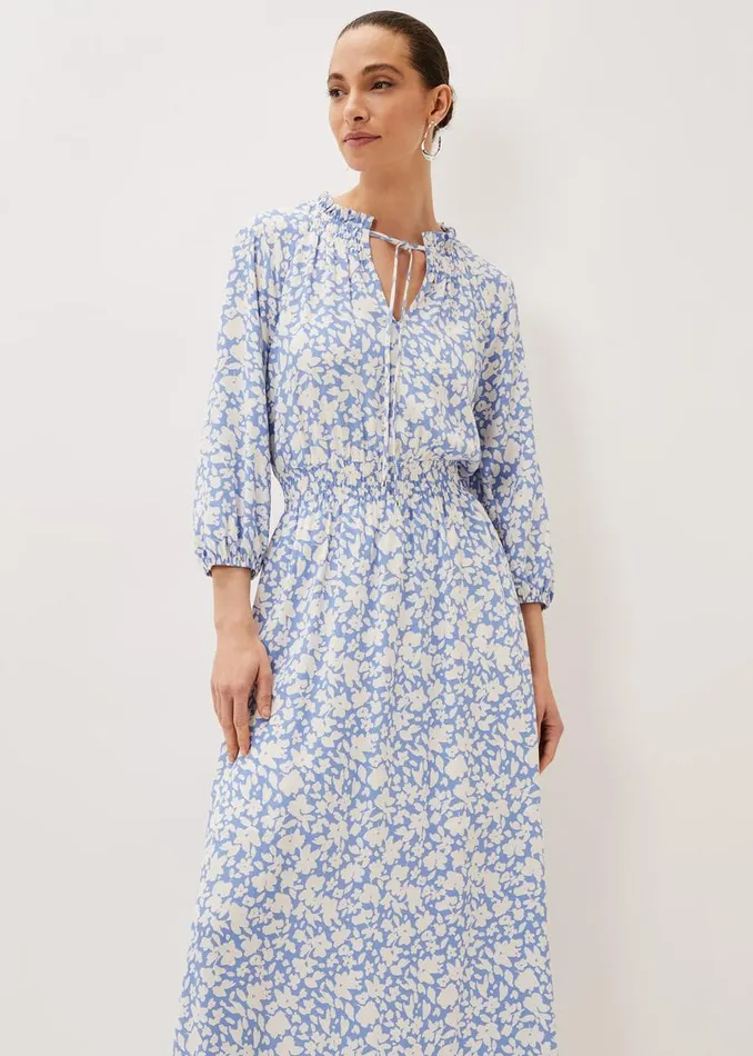 Phase Eight Dresses Phillipa Floral Midaxi Dress Powder Blueivory 8211 Women Phase Eight Dresses Phillipa Floral Midaxi Dress Powder Blueivory 8211 Women