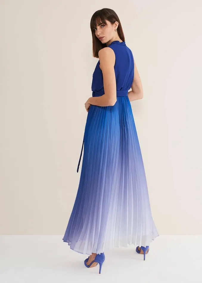 Phase Eight Dresses Piper Ombre Maxi Dress Blues 8211 Women
