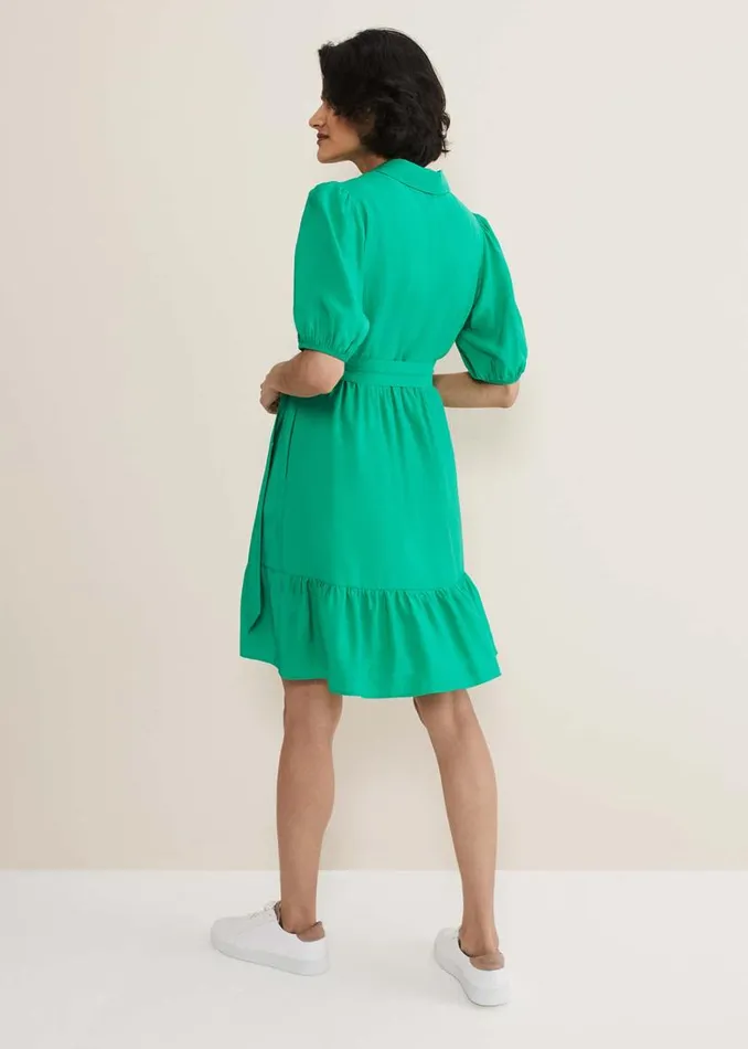 Phase Eight Dresses Sue Green Swing Mini Dress Green 8211 Women