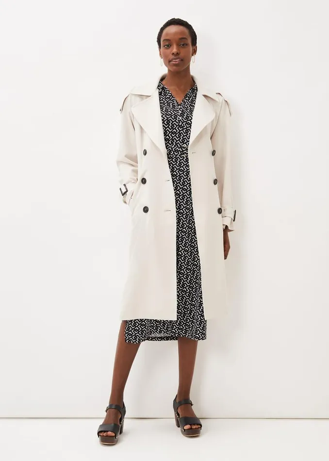 Phase Eight Dresses Teigan Abstract Print Midi Dress Blackivory 8211 Women