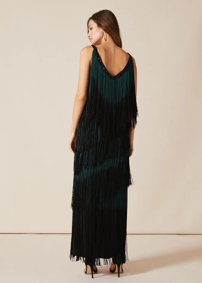 Phase Eight Dresses Tina Tassel Dress Blackforest 8211 Women