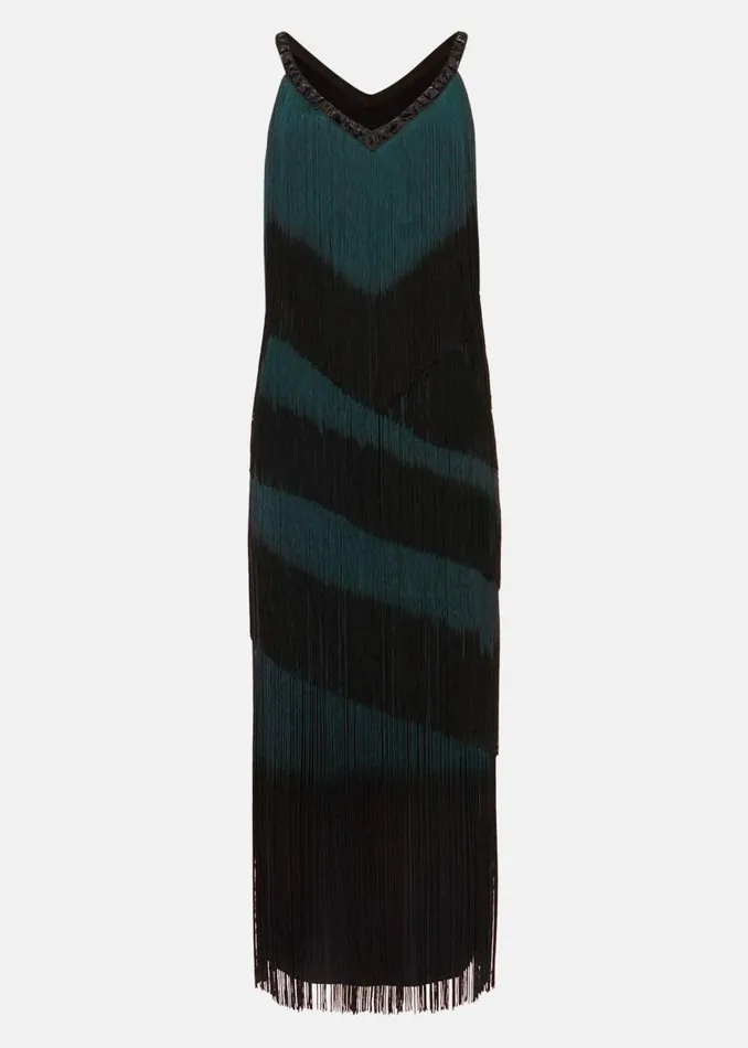 Phase Eight Dresses Tina Tassel Dress Blackforest 8211 Women