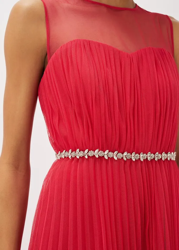 Phase Eight Dresses Tulisa Tulle Maxi Dress Lipstick 8211 Women