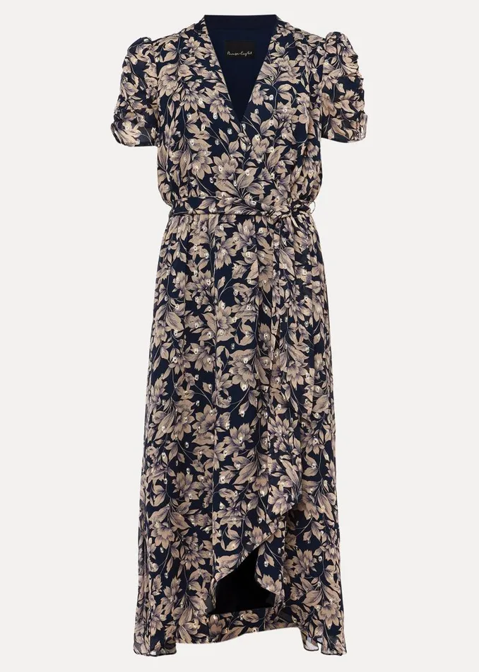 Phase Eight Dresses Zendaya Floral Dress Perussian Bluetaupe 8211 Women