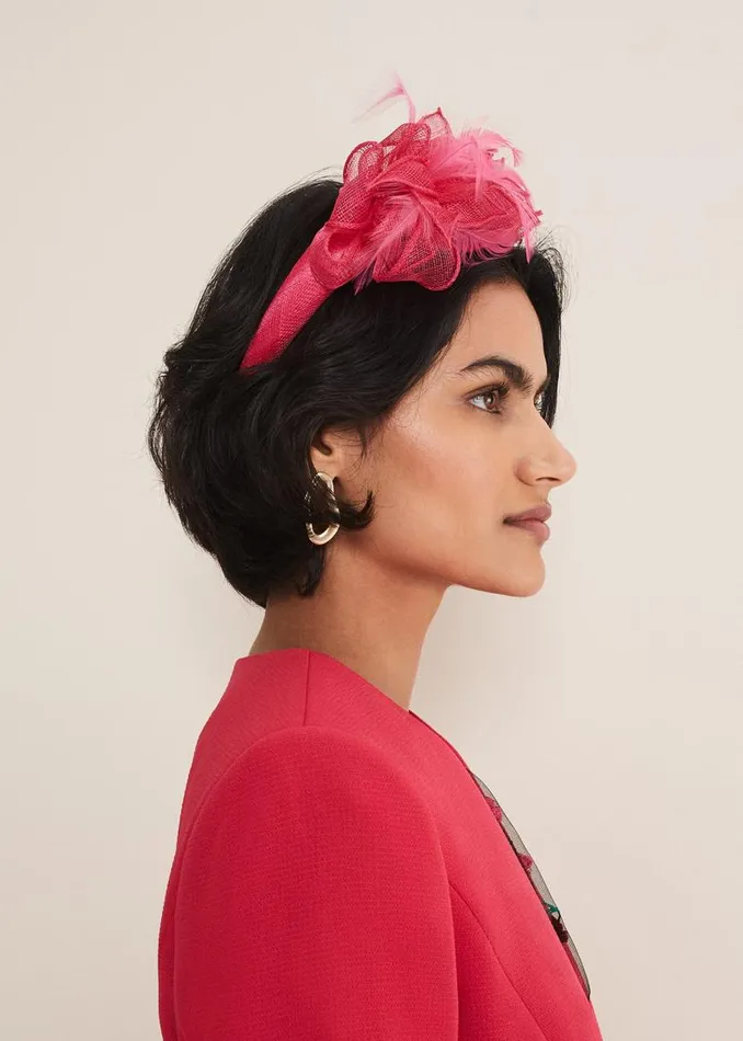 Phase Eight Fascinators and Hats Pink Flower Headband Raspberry 8211 Women