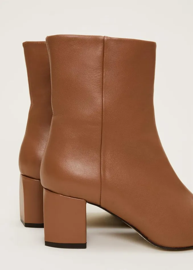 Phase Eight Heels Heeled Ankle Boots Tan 8211 Women
