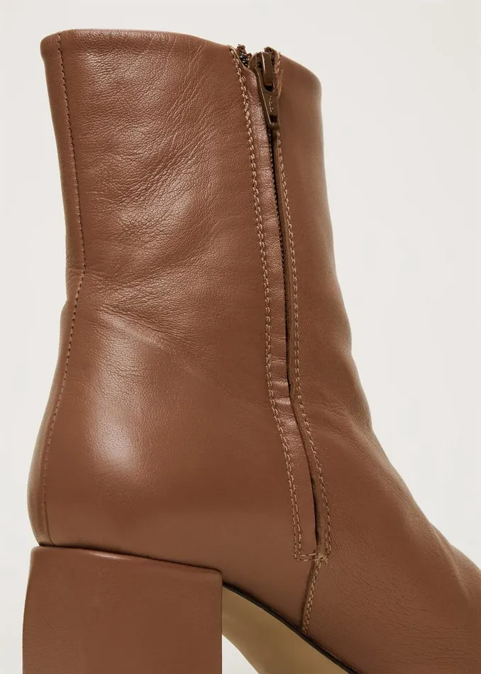 Phase Eight Heels Heeled Ankle Boots Tan 8211 Women