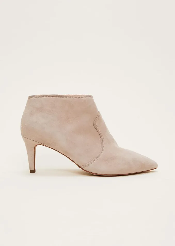 Phase Eight Heels Panelled Shoe Boots Neutral 8211 Women