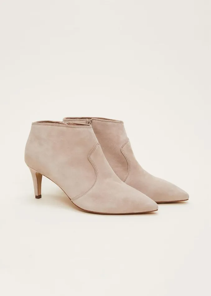 Phase Eight Heels Panelled Shoe Boots Neutral 8211 Women