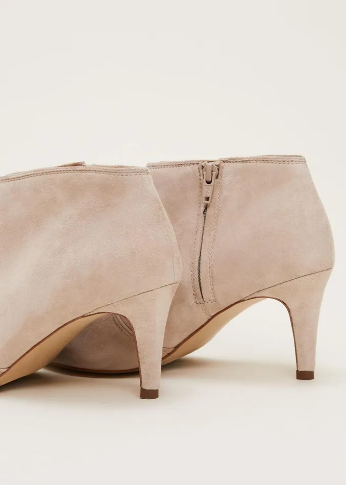 Phase Eight Heels Panelled Shoe Boots Neutral 8211 Women