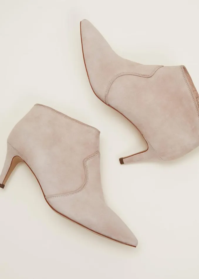 Phase Eight Heels Panelled Shoe Boots Neutral 8211 Women