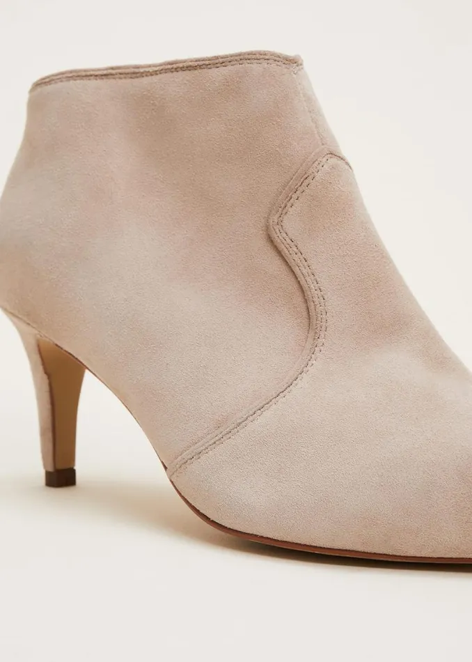 Phase Eight Heels Panelled Shoe Boots Neutral 8211 Women
