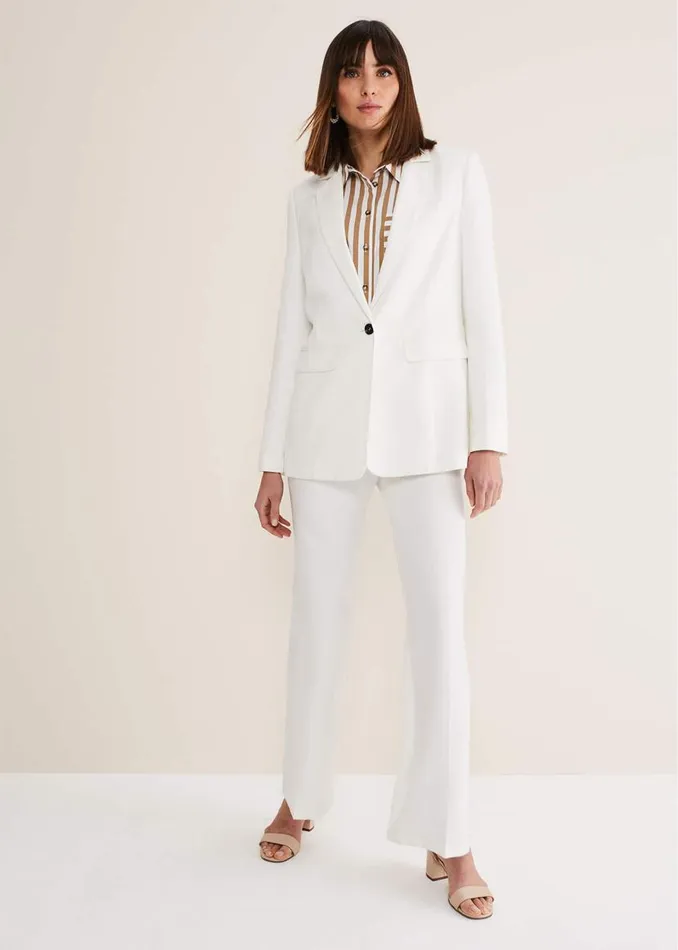 Phase Eight Jackets Bianca Blazer Coord Ivory 8211 Women