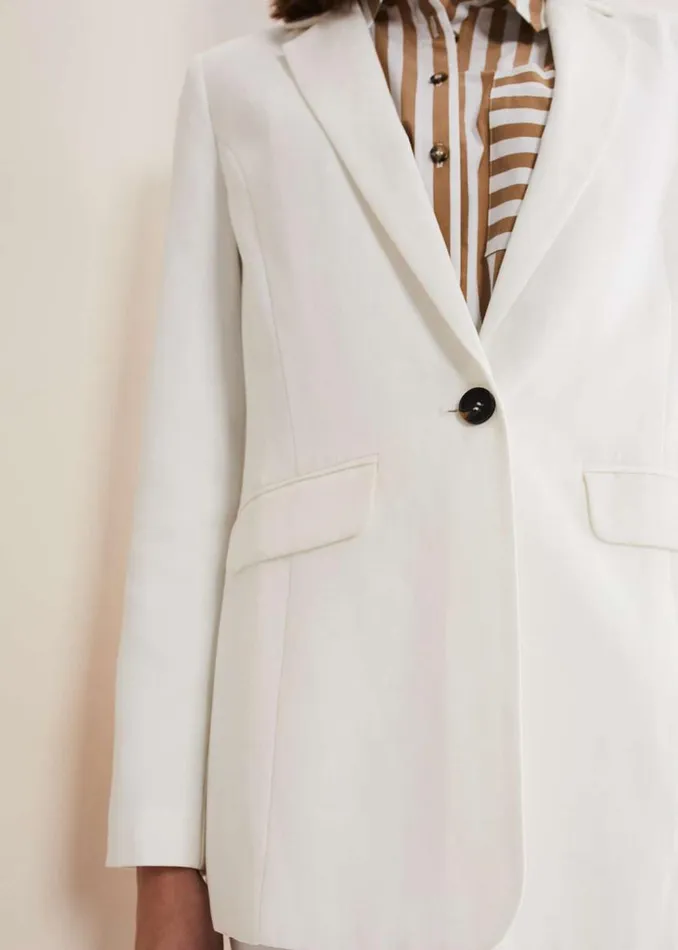 Phase Eight Jackets Bianca Blazer Coord Ivory 8211 Women