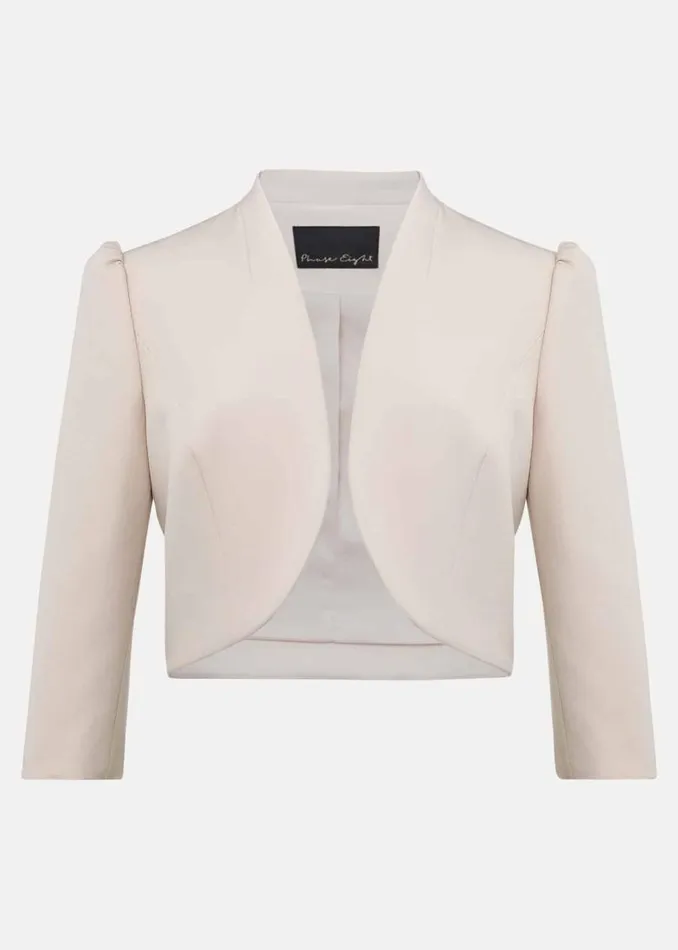 Phase Eight Jackets Leanna Cropped Jacket Cameo 8211 Women