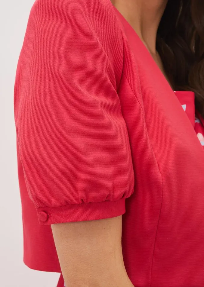 Phase Eight Jackets Mabel Puff Sleeve Jacket Lipstick 8211 Women