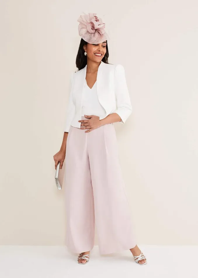 Phase Eight Jackets Petite Isabella Bow Jacket Ivory 8211 Women