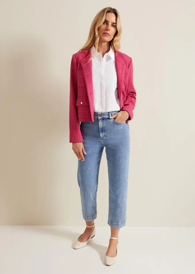 Phase Eight Jackets Ripley Pink Boucle Jacket Pink 8211 Women