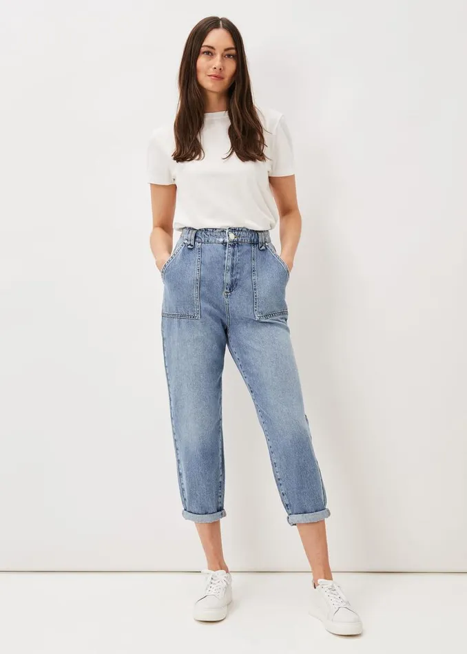 Phase Eight Jeans Nadina Paper Bag Waist Jean Mid Wash 8211 Women